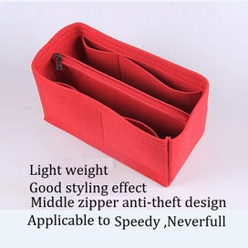 Listing 7 of 9 for Felt Insert Bag Organizer For Speedy 25 30 35 Makeup Cosmetic Bags Travel Inner