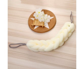 Listing 4 of 5 for 4 Packs Long Stretch Back Sponge with Rope Handles Back Scrubber Bath Shower