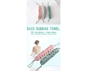 Listing 5 of 5 for 4 Packs Long Stretch Back Sponge with Rope Handles Back Scrubber Bath Shower