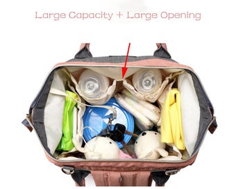 Listing 5 of 8 for Baby Diaper Backpack Large Capacity Baby Bags for Fashion Mommy Maternity Nap