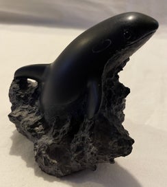 Listing 1 of 16 for ORCA Black Marble Figurine by Foot’s Artwork Australia