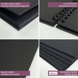 Listing 2 of 3 for Clairefontaine Hardcover Album 21x16cm Black