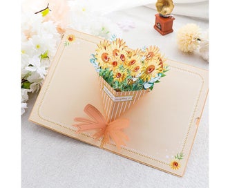 Listing 3 of 3 for Greeting Card 3D Effect Folding Flower Greeting Card for Birthday Mothers Day