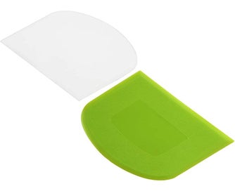 Listing 1 of 5 for 2 Piece Dough Scraper Bowl Scraper Bread Cream Cake Pizza Cutter Bench Scrape