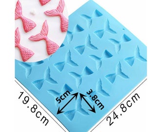 Listing 3 of 6 for Mermaid Tail Silicone Cake Mold Jelly Cookies Chocolate Baking Mould Ice Cube