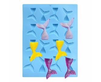 Listing 6 of 6 for Mermaid Tail Silicone Cake Mold Jelly Cookies Chocolate Baking Mould Ice Cube
