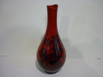 Listing 5 of 6 for FLAMBE ROYAL DOULTON VASE #1612