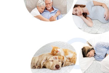 Listing 7 of 9 for Incontinence Bed Pads Washable Bed Pads for Adults Pets Seniors -Blue
