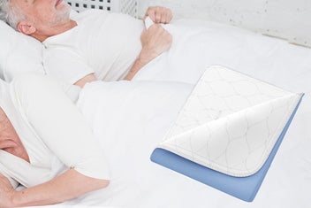 Listing 8 of 9 for Incontinence Bed Pads Washable Bed Pads for Adults Pets Seniors -Blue