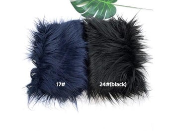 Listing 4 of 9 for 25x45cm 8cm Pile Faux Fur Fabric For Patchwork Sewing Material Doll Toy Beard