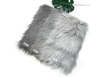 Listing 5 of 9 for 25x45cm 8cm Pile Faux Fur Fabric For Patchwork Sewing Material Doll Toy Beard