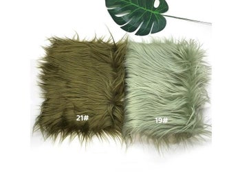 Listing 6 of 9 for 25x45cm 8cm Pile Faux Fur Fabric For Patchwork Sewing Material Doll Toy Beard