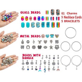 Listing 8 of 9 for Charm Bracelet Making Kit DIY Jewellery Beads Unicorn Mermaid Necklace