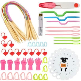 Listing 6 of 16 for Knitting Needles Storage Bag Crochet Supplies with Case