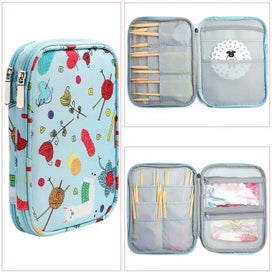 Listing 9 of 16 for Knitting Needles Storage Bag Crochet Supplies with Case