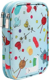 Listing 11 of 16 for Knitting Needles Storage Bag Crochet Supplies with Case