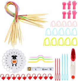 Listing 13 of 16 for Knitting Needles Storage Bag Crochet Supplies with Case