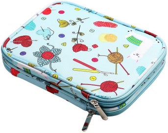 Listing 15 of 16 for Knitting Needles Storage Bag Crochet Supplies with Case