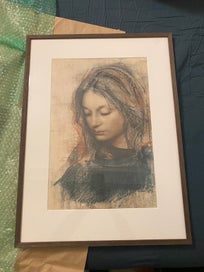 Listing 1 of 4 for Annigoni 'Cristina I' framed print