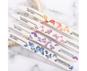 Listing 4 of 5 for Curved Nail Files Rough Grit Reusable Emery Boards for Nails Manicure