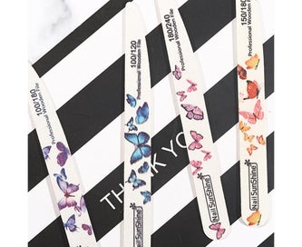 Listing 5 of 5 for Curved Nail Files Rough Grit Reusable Emery Boards for Nails Manicure