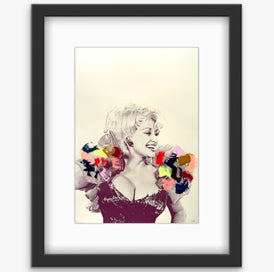 Listing 3 of 20 for Dolly Parton | Pop Art Portrait Painting | Framed Print 1/20