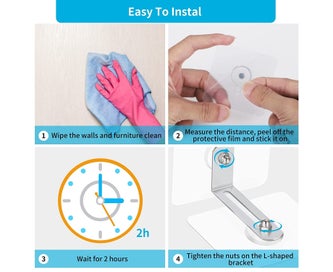 Listing 4 of 5 for 10pcs Anti Tip Furniture Anchors , Adhesive Furniture Wall Anchor Kit for Bab