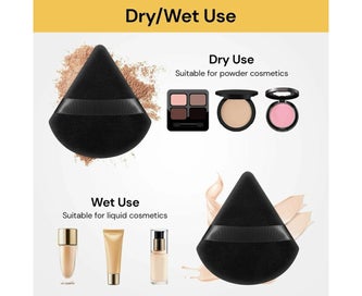 Listing 5 of 8 for 10Pcs Cosmetic Puff Triangle Sponge Powder Puffs Make Up Tool Cotton MINI Mak