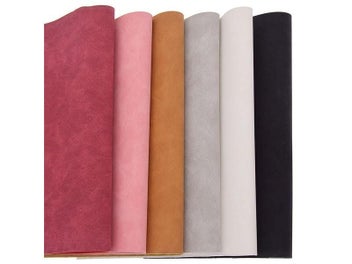 Listing 3 of 9 for 21x29cm A4 Faux Suede PU Leather Fabric For Garment Waterproof Synthetic