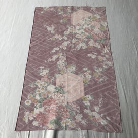 Listing 11 of 14 for Vintage Silk Japanese Floral Fabric Piece