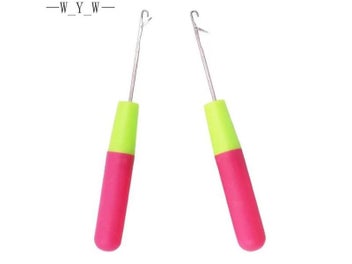 Listing 3 of 7 for 2Pcs Latch Hook Crochet Needle Dreadlocks Knitt Hair Crochet Needle Hook Hair