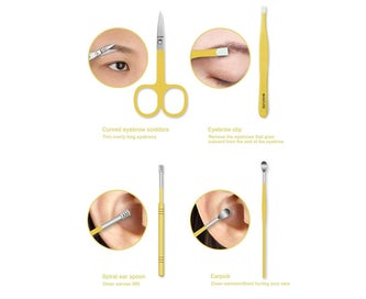 Listing 4 of 5 for 16 pcs Nail KitL¬ Nail Clippers, Foot Spa, Foot Scrubber, Pedicure Kit, Foot B