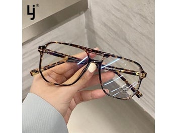 Listing 4 of 10 for Vintage Oversized Eyeglasses Frame Women Men Clear Shades Anti Blue Light Big