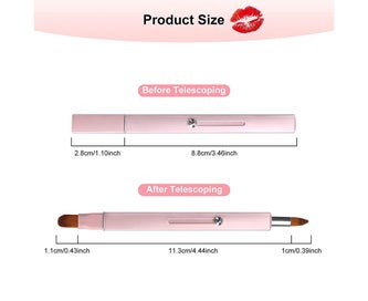 Listing 3 of 7 for 2 Pcs Retractable Lip Brush Lipstick Double-ended Lip Applicator Concealer Br