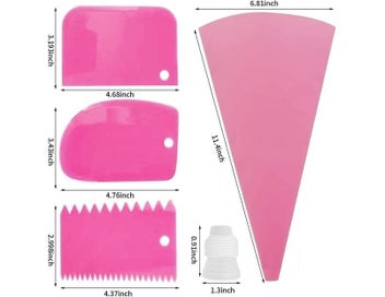 Listing 3 of 5 for 21pcs Piping Bag Tip Set Silicone Pastry Bags with Stainless Steel Nozzle Ici