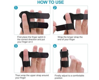Listing 6 of 7 for 2 pcs Finger Splint, Snap Finger Splint for Broken Fingers, Finger Protection