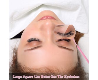Listing 4 of 7 for 2 Pieces Lash Mirror, Mirror for Eyelash, Large Square Mirror Stainless Steel
