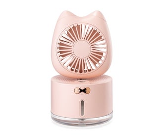 Listing 1 of 8 for 300ml Cat USB Rechargeable Air Humidifier Mist Spray LED Light Desk Cooling-P