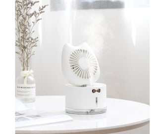 Listing 4 of 8 for 300ml Cat USB Rechargeable Air Humidifier Mist Spray LED Light Desk Cooling-P