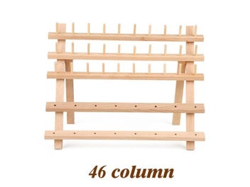 Listing 1 of 9 for IMZAY Wooden Sewing Thread Storage Box Spool Yarn Holder Home Embroidery