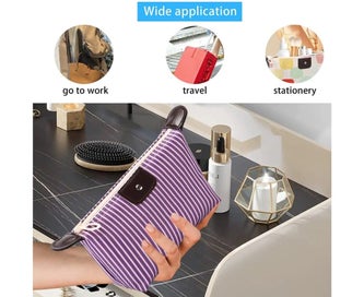 Listing 4 of 5 for 3pcs Waterproof Storage Bags,with Zipper Travel Organizer Small Makeup Bag fo