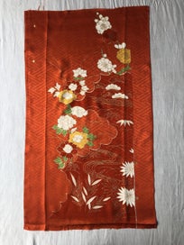 Listing 3 of 13 for Vintage Japanese Decorative Silk Fabric Piece