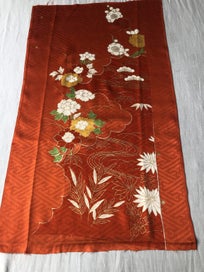Listing 5 of 13 for Vintage Japanese Decorative Silk Fabric Piece