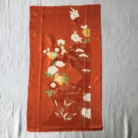 Listing 13 of 13 for Vintage Japanese Decorative Silk Fabric Piece