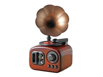 Listing 6 of 8 for Retro Phonograph Shape Music Box Classical Art Decor Music Box Crafts Gift Home