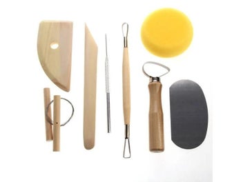 Listing 3 of 8 for 8 Piece Set Clay Ceramics Molding Tools Wood Knife Pottery Tool Practical