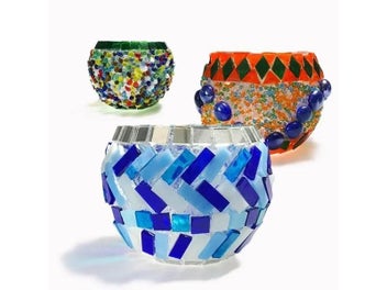 Listing 6 of 9 for 85g/3oz (Approx. 31pcs) 1*4cm Mica Mosaic Tiles 3mm DIY Mosaic Craft Stained