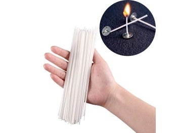 Listing 3 of 9 for 100Pcs /set Waxed Cotton Candle Wicks Set Smokeless Wax Core DIY Soy Wax Core