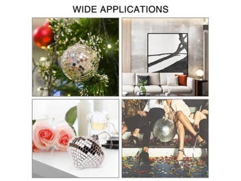 Listing 6 of 9 for Self-Adhesive Real Craft Mini Square Mirrors Mosaic Tiles Stickers For Bathroom