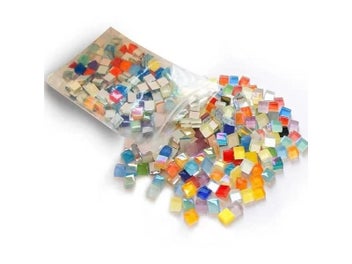 Listing 5 of 9 for 50pcs Of Glass Mixed Color Mosaic Tiles Pieces Handmade Crystal Creative